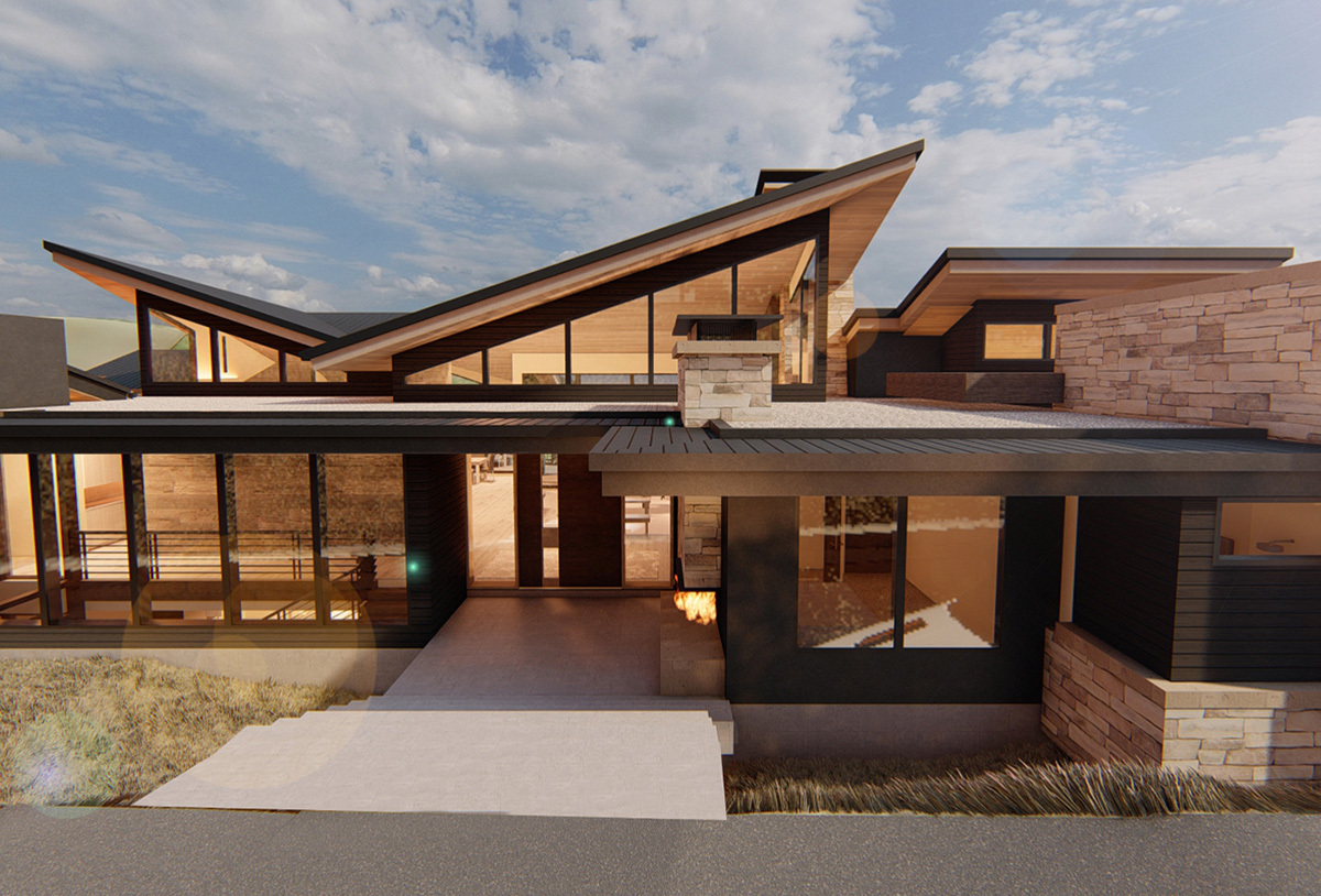 Park City Residence Rendering Exterior Entry 2023 06 08 171147