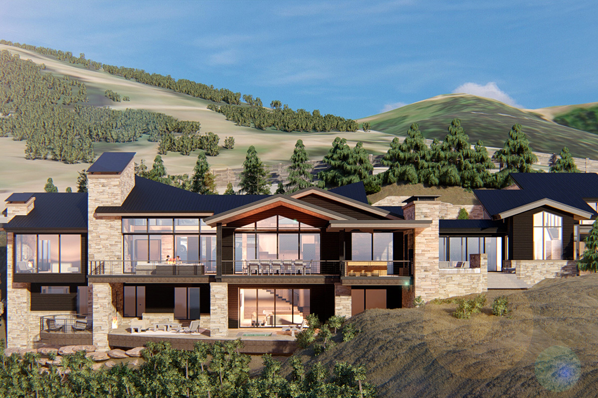 Park City Residence Rendering Exterior Rear Elevation 2023 06 08 171129